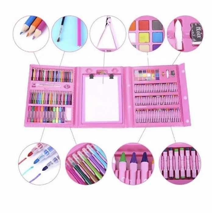 подарок Детский набор для рисования на 208 предметов