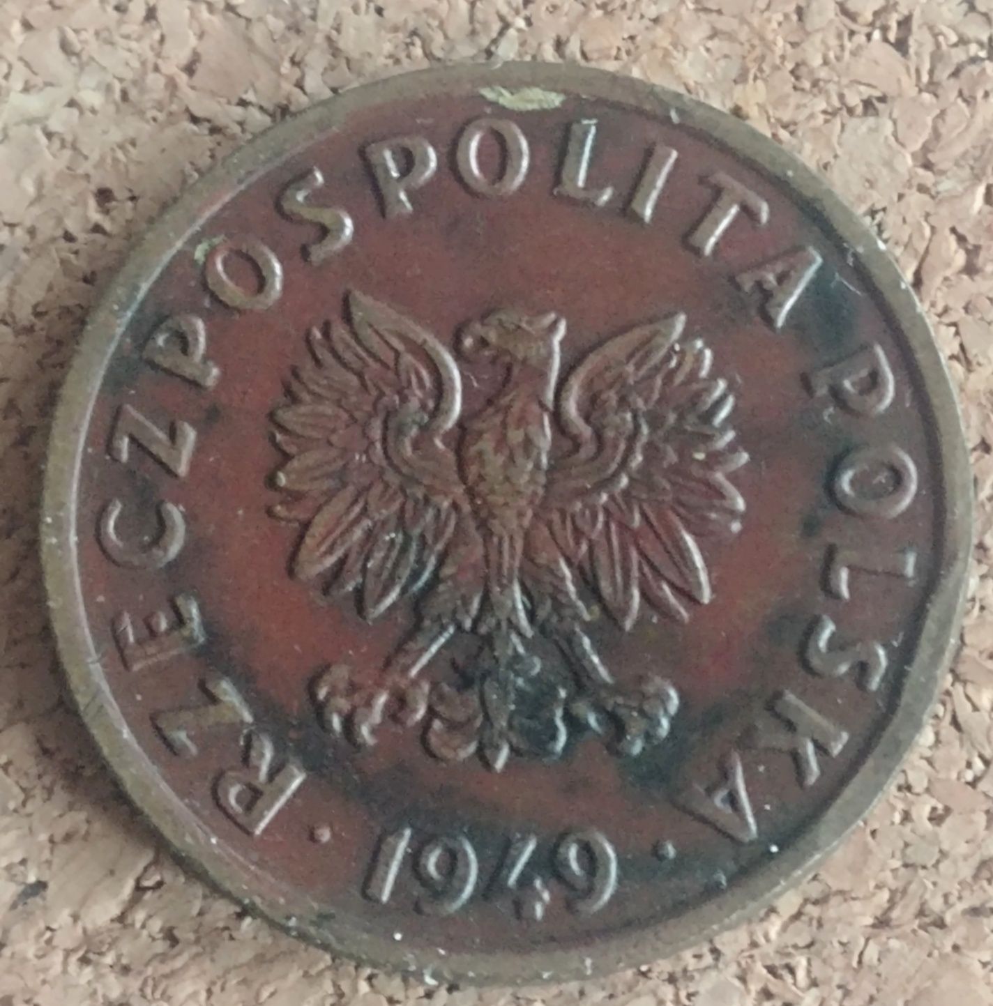 5 groszy w brąz 1949 PRL