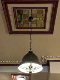 Светильники металлические на цепях, светильник потолочный