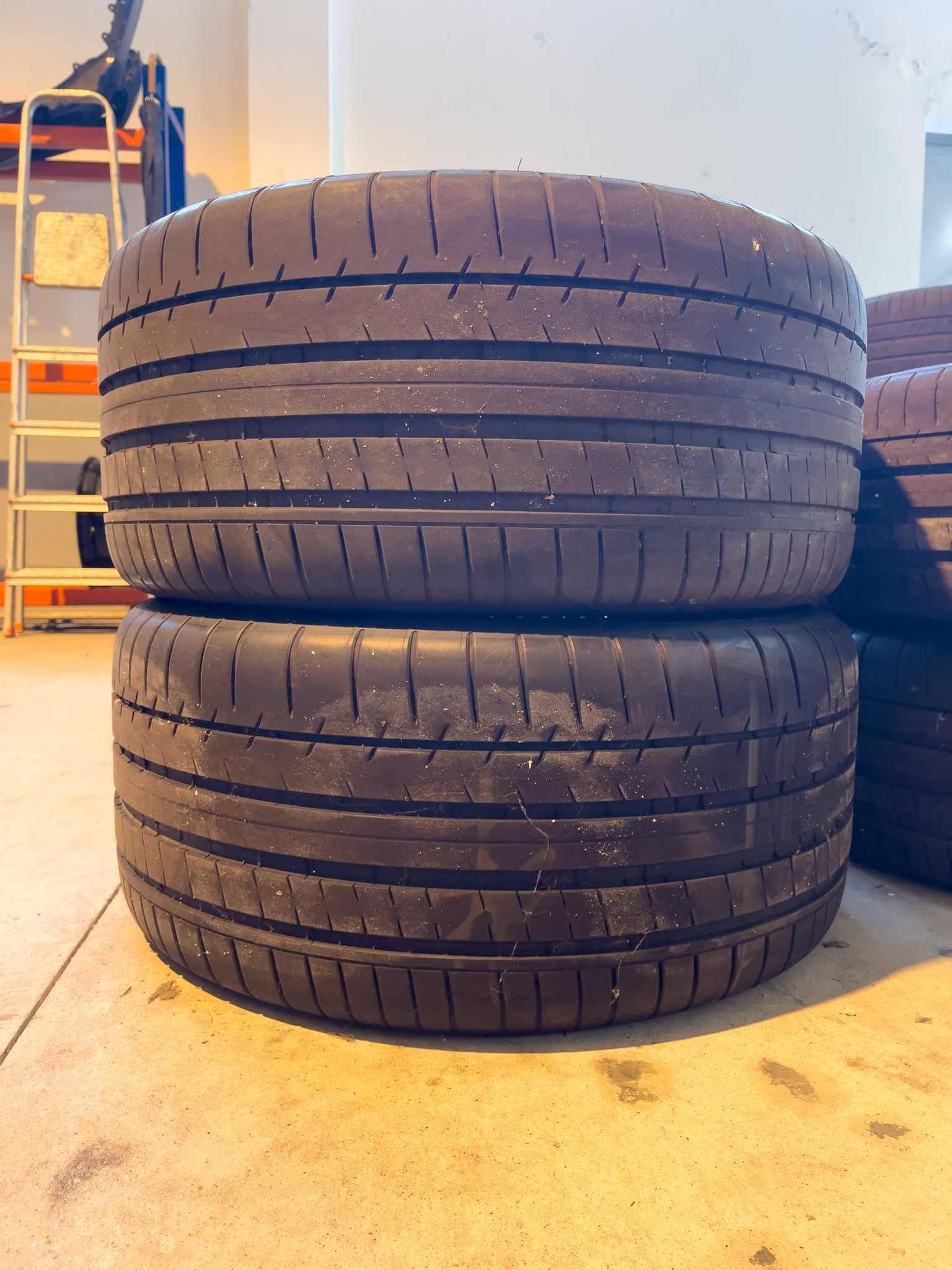 4 Jantes da Porsche originais de 19'' com pneus