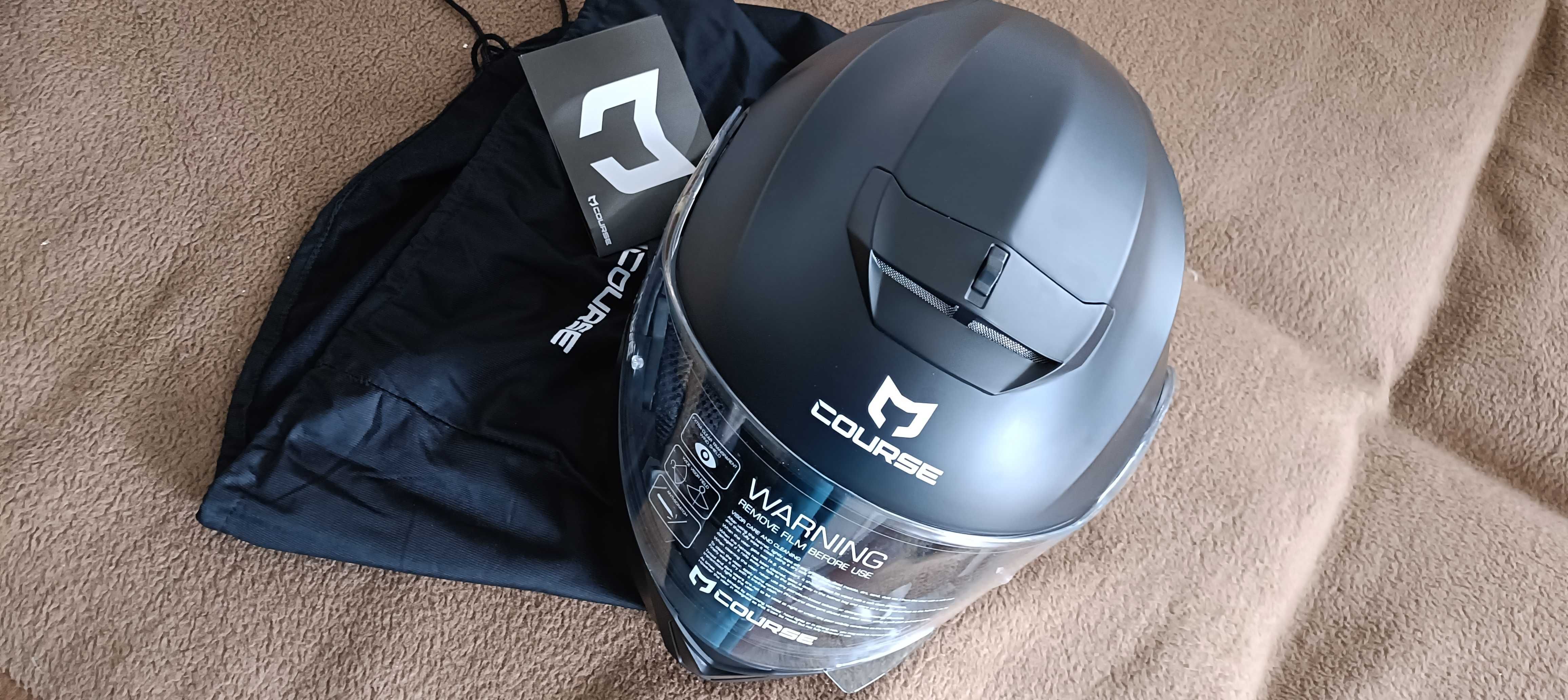 Damski komplet na motocykl KASK roz. s. oraz KURTKA roz. xl usztywiana