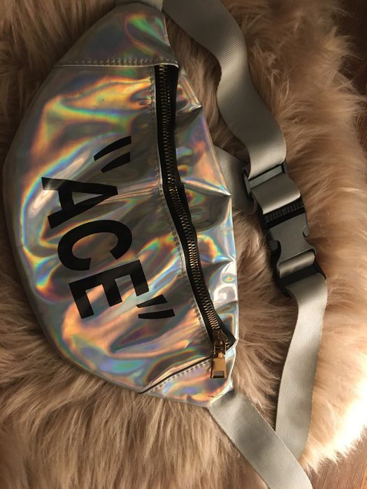 бананка радужная голограмма поясная сумка