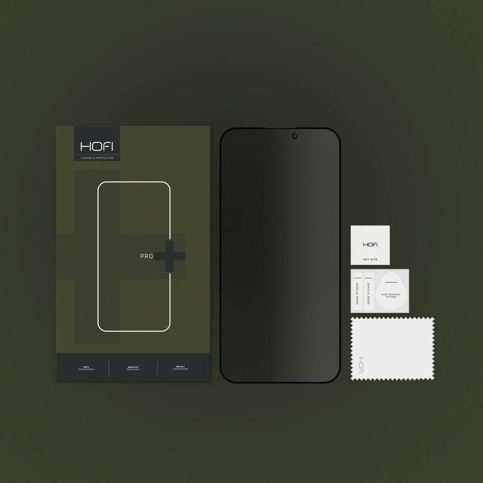Szkło Prywatyzujące Hofi Anti Spy Glass Pro+ dla Iphone 15 Pro Max