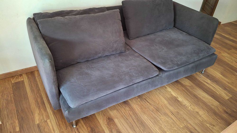 SÖDERHAMN Sofa 3-osobowa, średnioszary