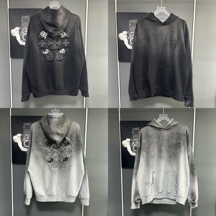 CHROME HEARTS худи мужское оверсайз унисекс серое черное оригинал