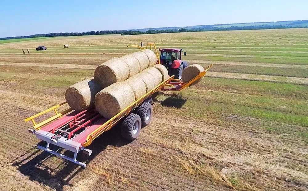 Przyczepa samozaładowcza do bel KOBZARENKO PT-24