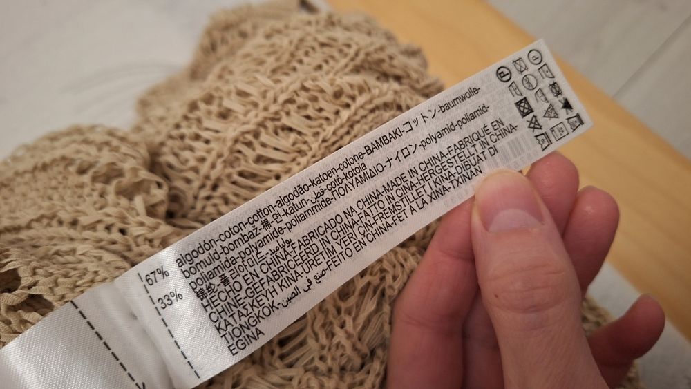 Zara letni ażurowy sweterek m nowy bez metki