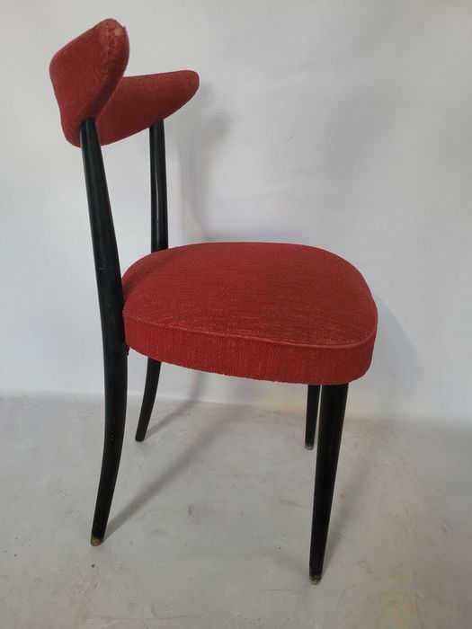krzesło drewniane vintage retro Thonet sprężyny lata 50 60