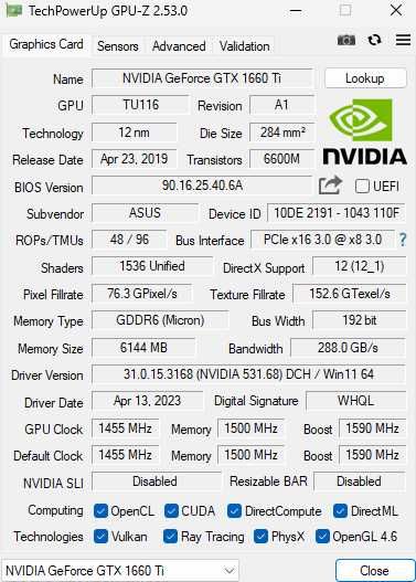 ASUS ROG Strix G731GU | GTX 1660Ti | i7-9750H | 32gb | SSD 512gb |