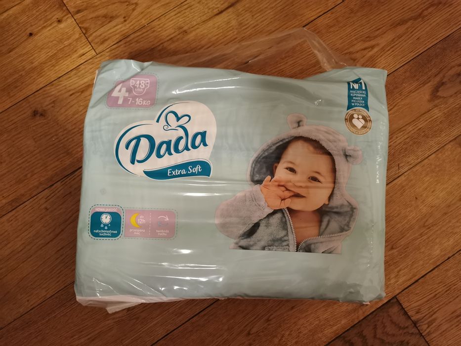 DADA extra soft 4 pieluchy 7-16 kg 48 szt NOWE