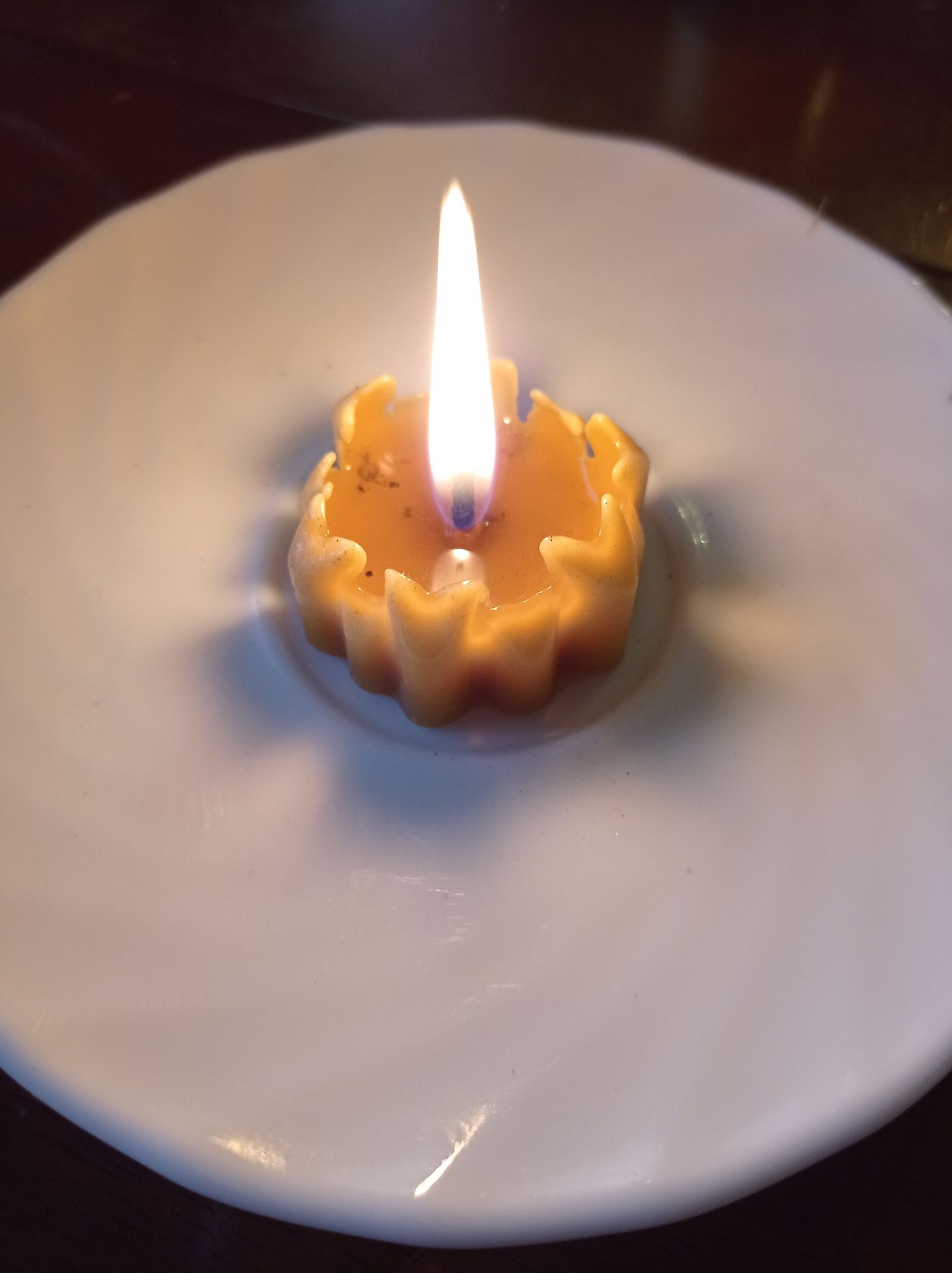 Набір свічок з бджолиного воску ручної роботи