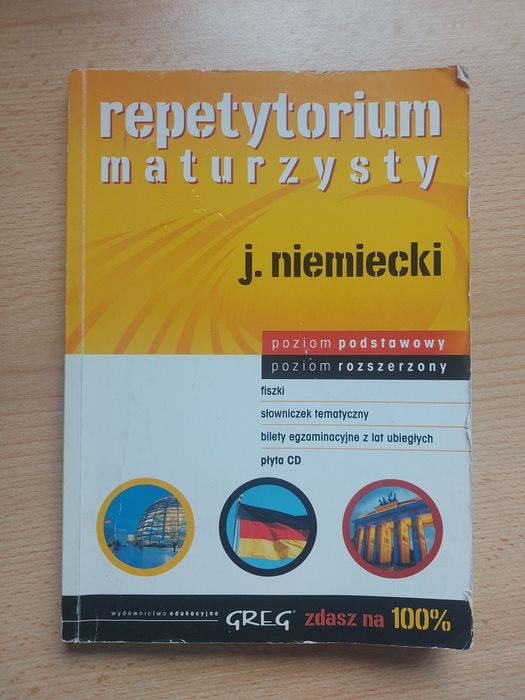 Repetytorium maturzysty język niemiecki podstawowy rozszerzony fiszki