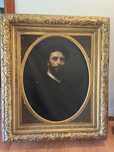 Stary palacowy obraz portret XIX wiek Nie wysylam