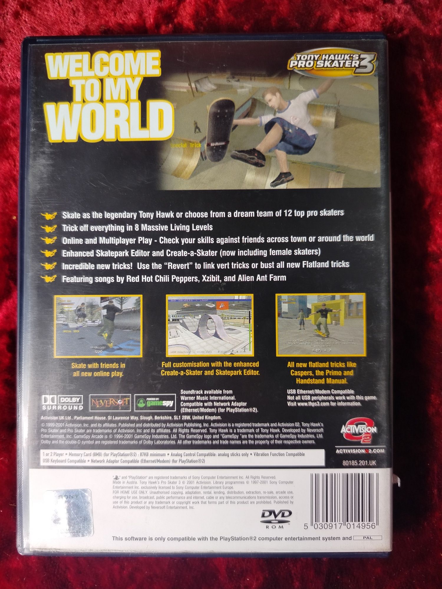 Tony Hawk Pro Skater 3 ps2 PlayStation