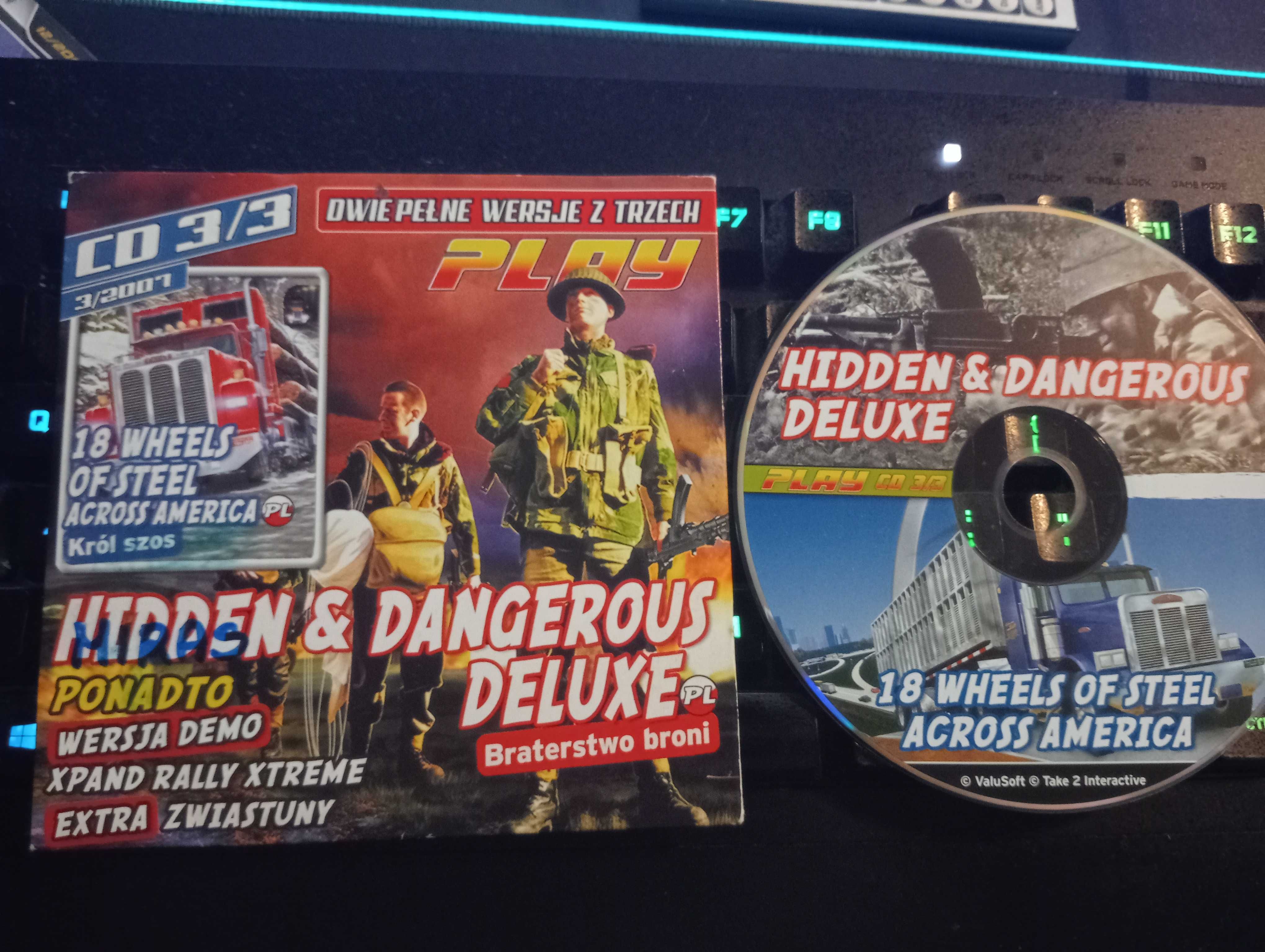 Hidden & Dangerous Deluxe + 18 Wheels of Steel Across America PC PL