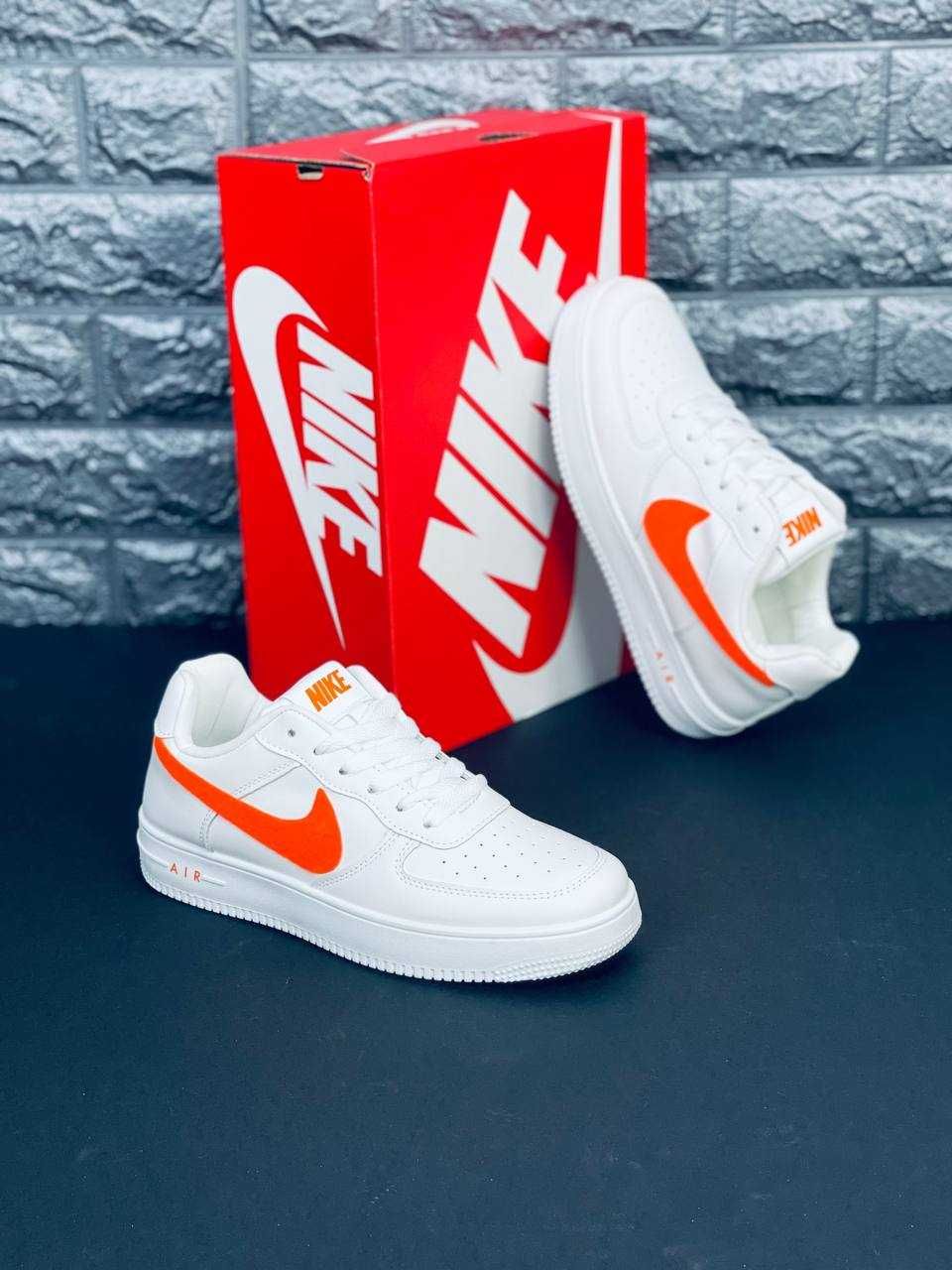 Мужские кроссовки Nike Air Force 1 Натуральная Кожа! Найк Форс 36-45