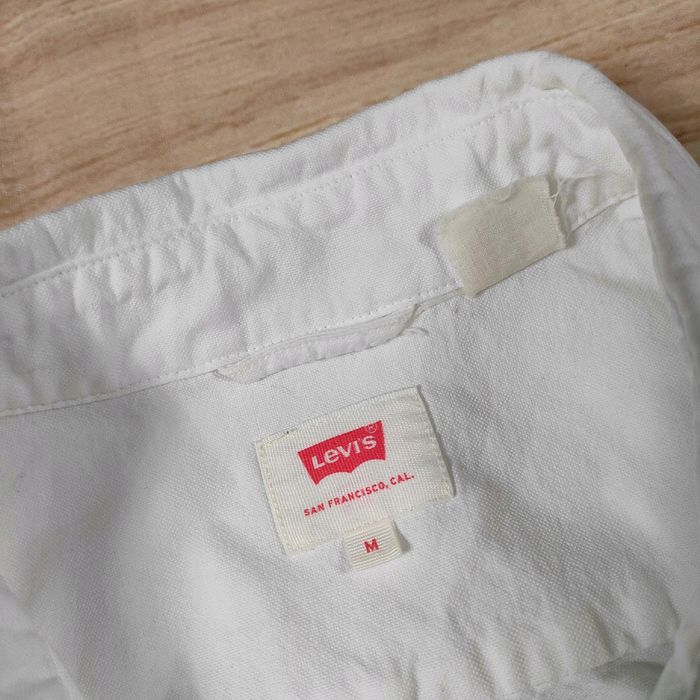 LEVI'S Koszula Biała Męska Logowana r. M