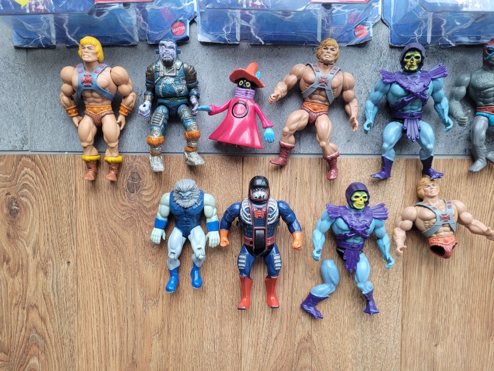Zestaw figurek od lat 80 HE-MAN Master of The Universe szkieletor Orko