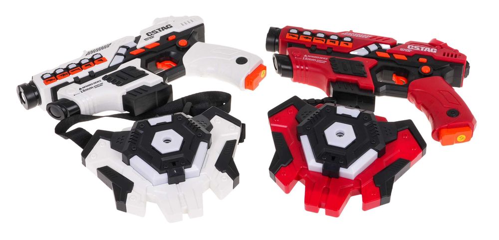 Zestaw Pistoletów Laserowych + Tarcze Z Funkcją Dymu ZMI.BB8913F