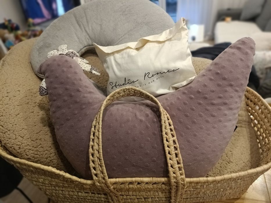 Zestaw noworodka- koszMojżesza,Studio Romeo,La Millou i Poofi, Qeen Ba