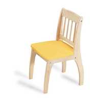 PINTOY Drewniane krzesełko Junior - ŻÓŁTY Likwidacja sklepu
