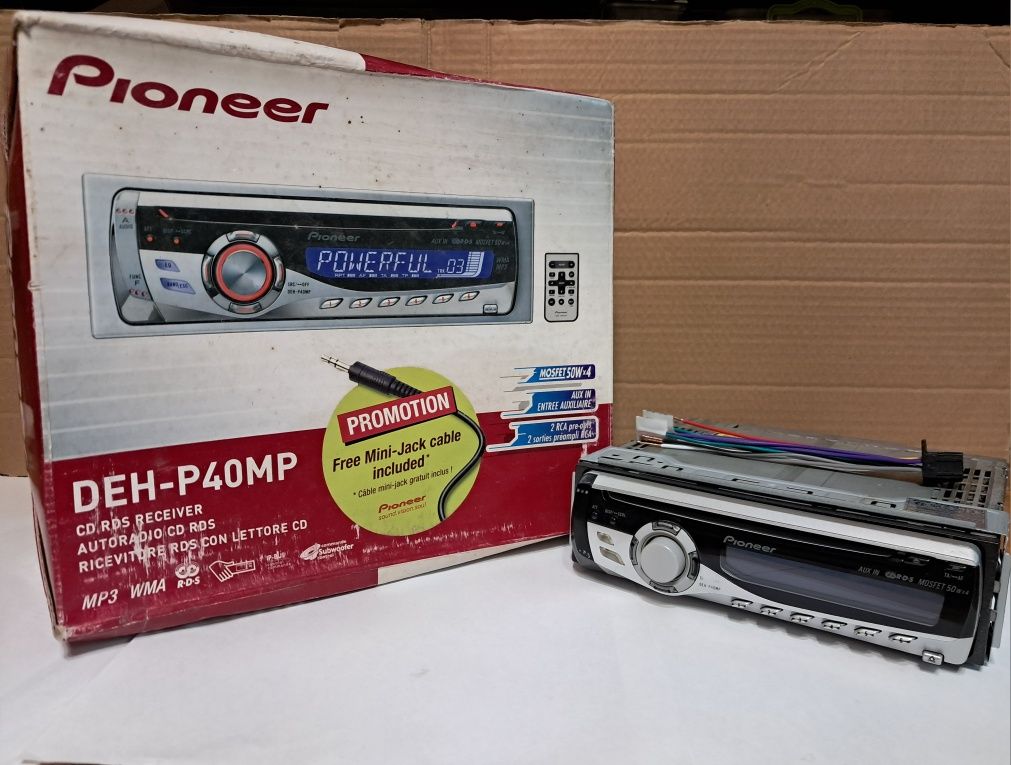 Pioneer Bluetooth 5.0, DEH-P40MP, магнітола, піонер