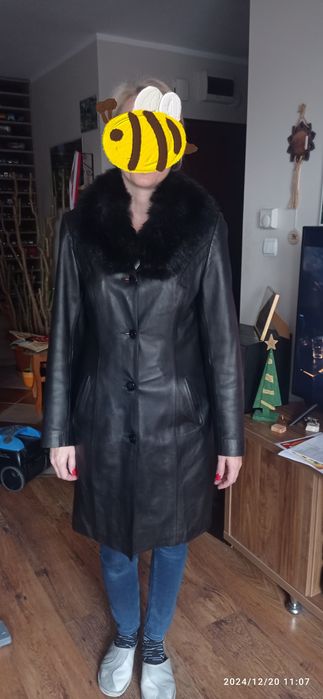 Płaszczyk skórzany damski. Rozmiar S.