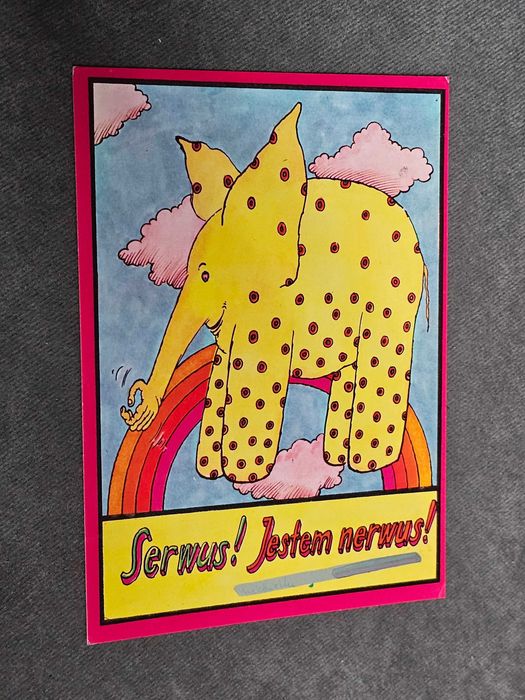 Pocztówki śmieszne zabawne humor - lata 90.