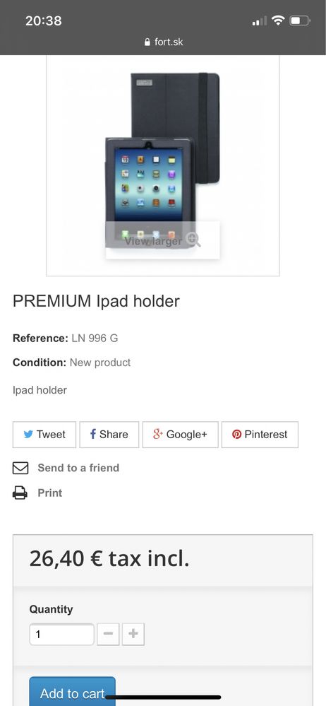 Lexon etui ipad LN996G premium tablet