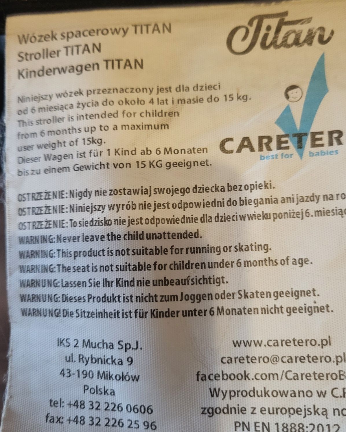 Wózek spacerowy Titan