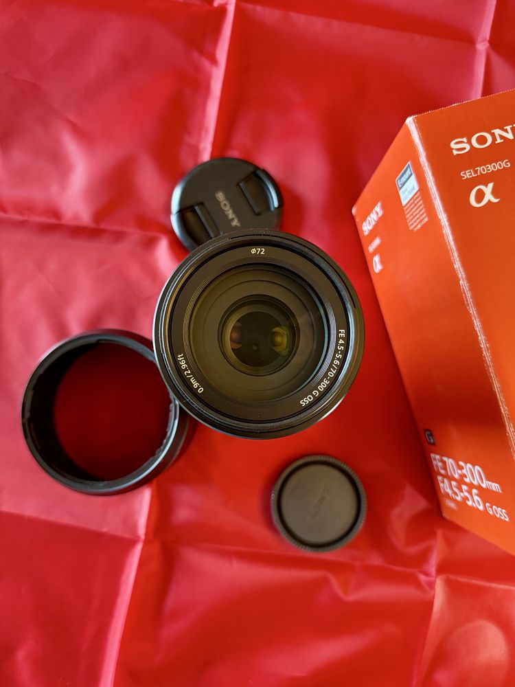 Lente Sony FE 70-300/4.5-5.6 OSS G excelente