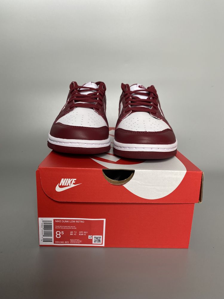 Nike Dunk Low Team Red 42