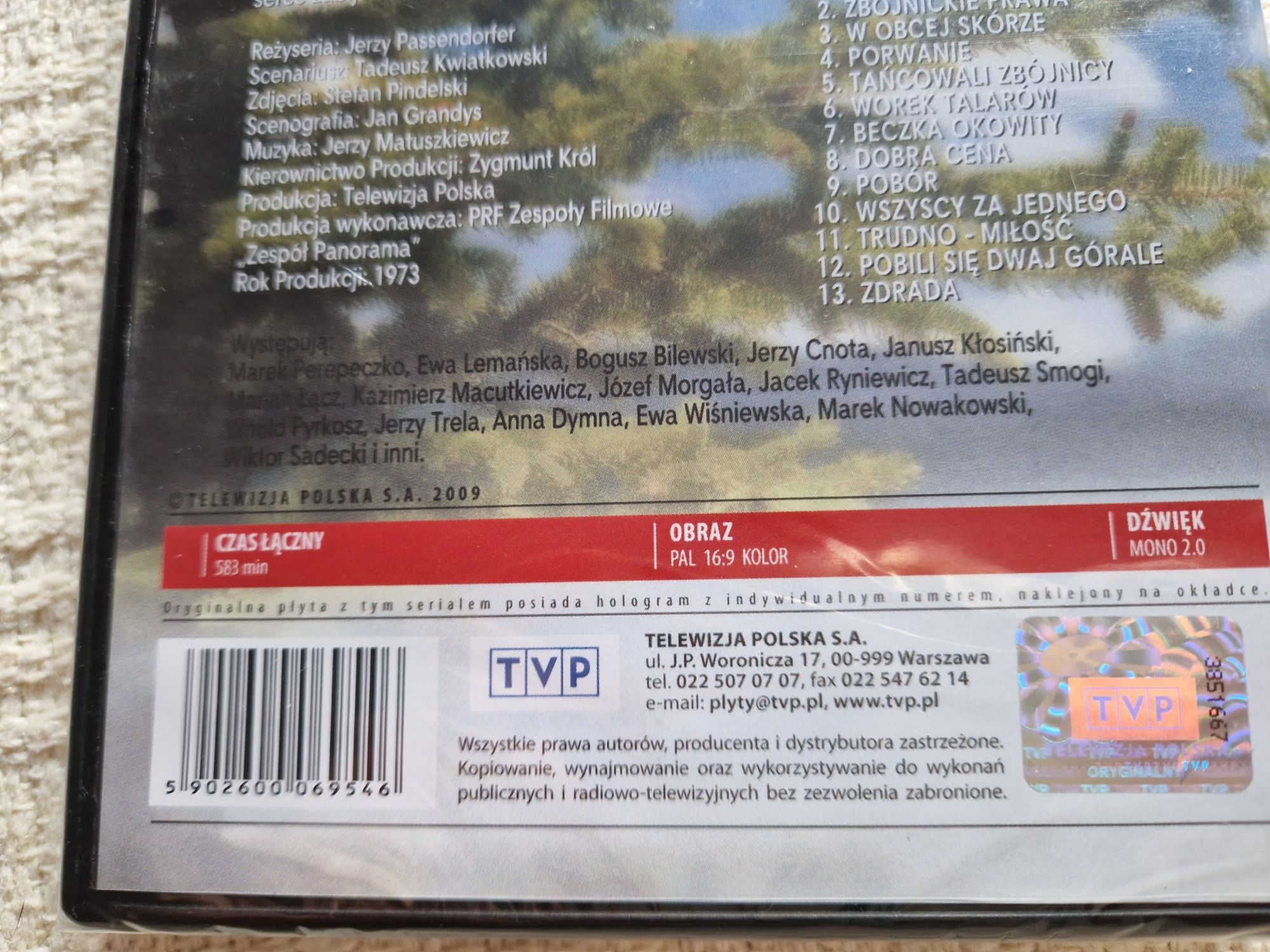 Janosik polski serial płyty DVD video TVP Perepeczko Passendorfer