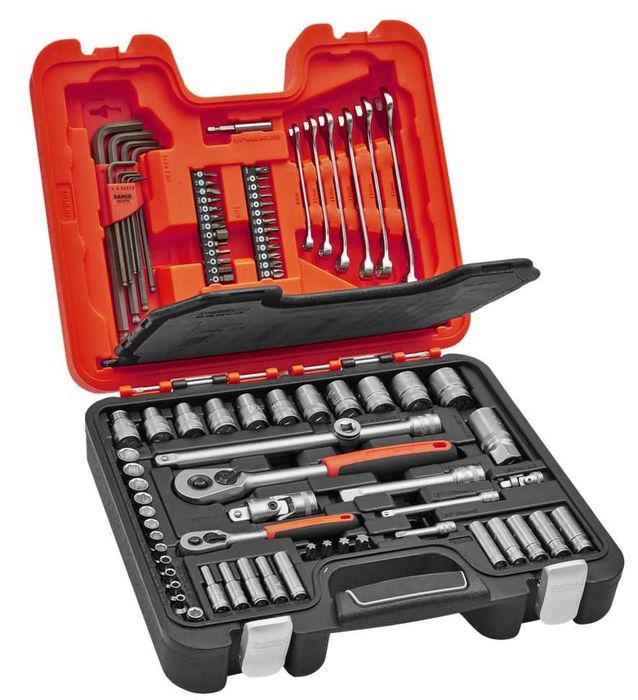 Zestaw kluczy nasadowych 91 elementów 1/4"-1/2" BAHCO S910-JU 91 el.