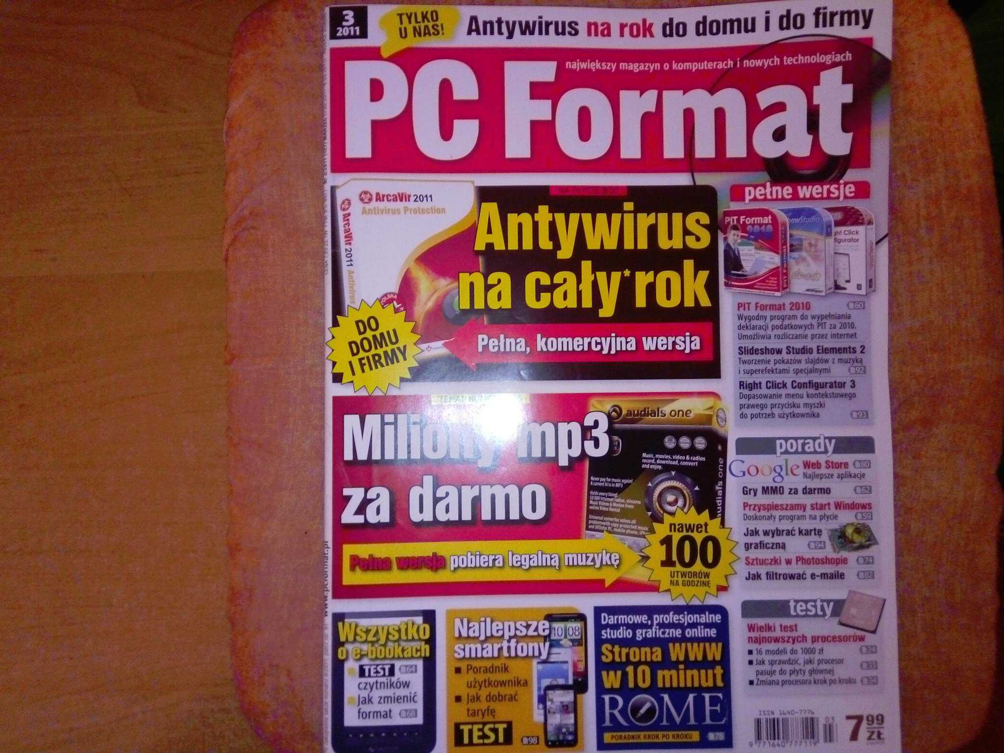 PC Format 3 2011 marzec (127) Gazeta + płyta CD Czasopismo