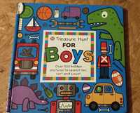 Książka dla dzieci z obrazkami Treasure Hunt for Boys (Seek & Find)