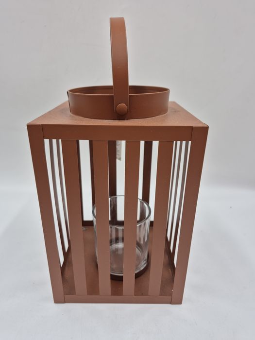 Lampion metalowy 14x14x22 cm