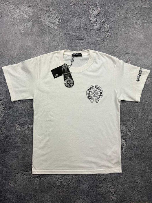 Футболка Chrome Hearts хром хардс усі розміри чорна і біла