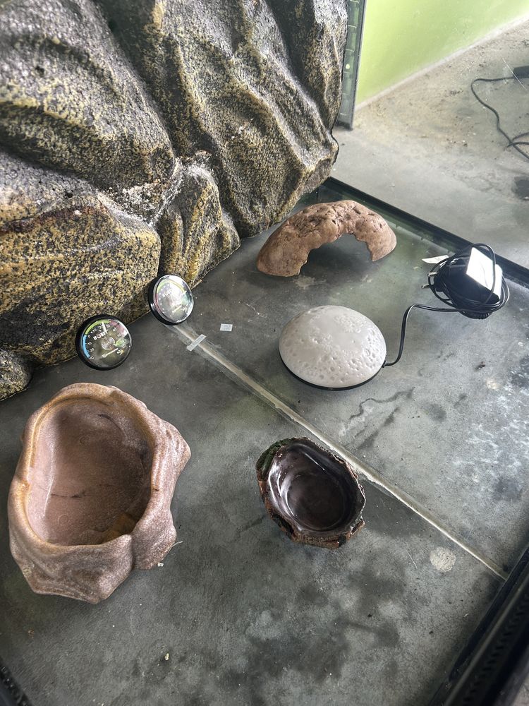 Exo Terra terrarium 60x45x30, Duży zestaw