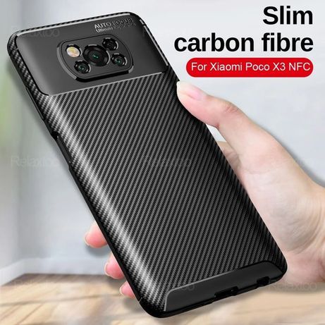 Capa T/ Fibra Carbono Xiaomi Poco X3 / Poco X3 NFC / X3  Pró / M3 / F3