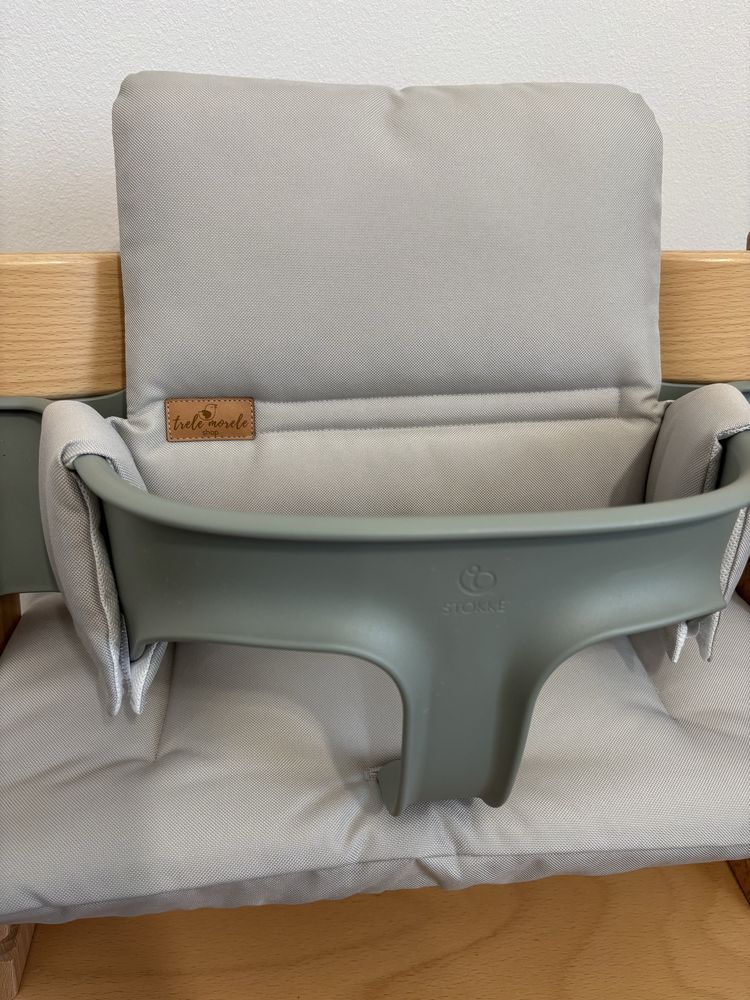 Nowe wodoodpornw poduszki do Stokke Tripp Trapp 2w1 szary popiel