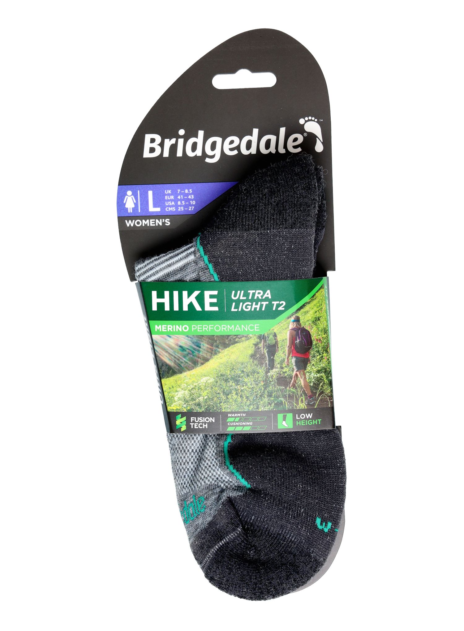 Skarpety damskie Bridgedale UL T2 Merino Performance Low 41-43