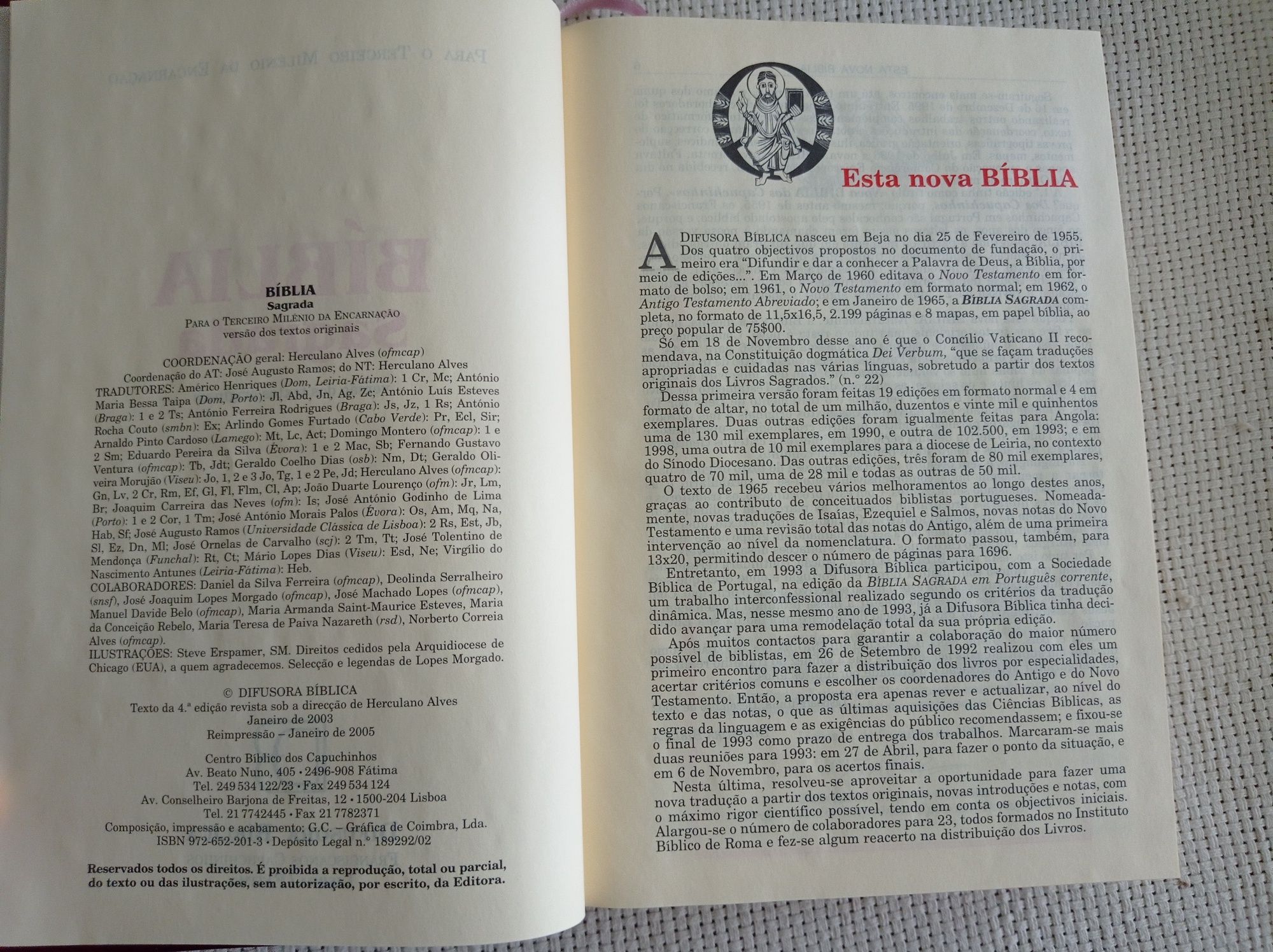 A Bíblia Sagrada - versão dos textos originais