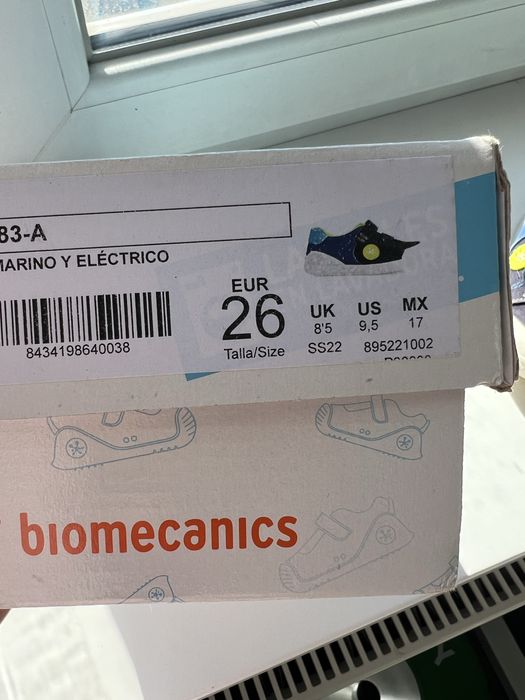 Текстильні кеди Biomecanics, розмір 26