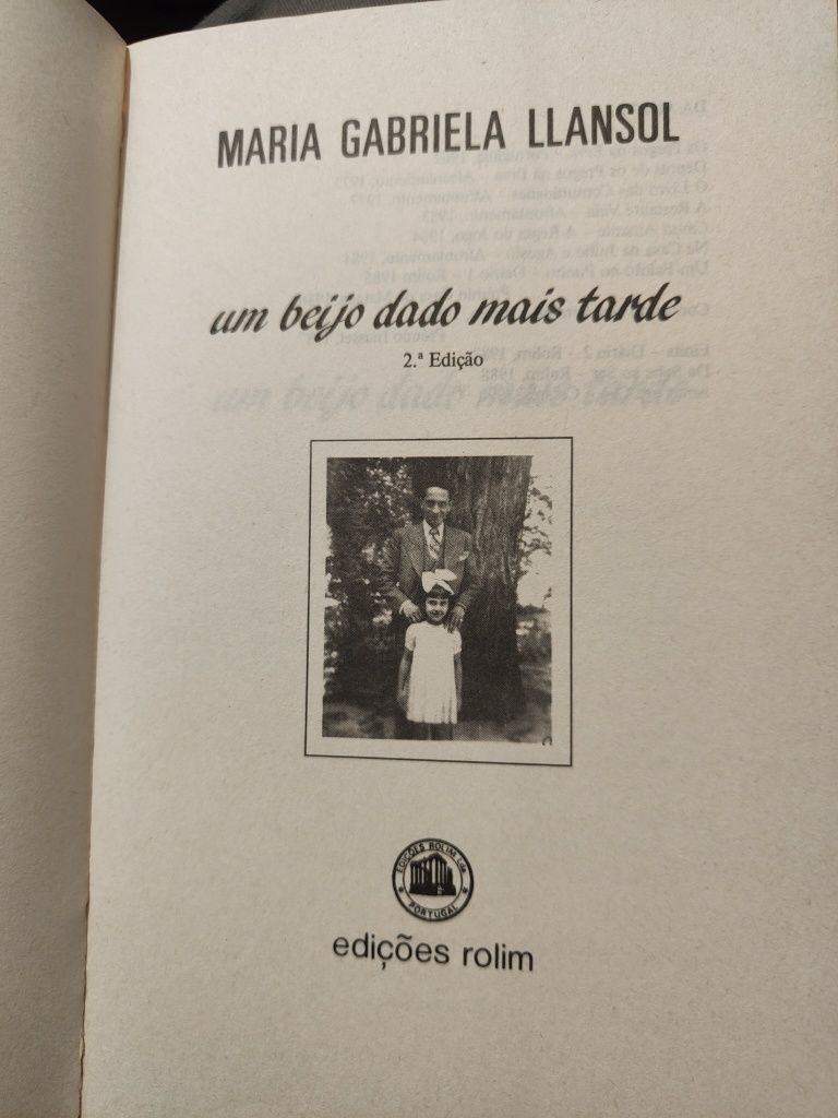 Maria Gabriela Llansol Um Beijo Dado mais Tarde