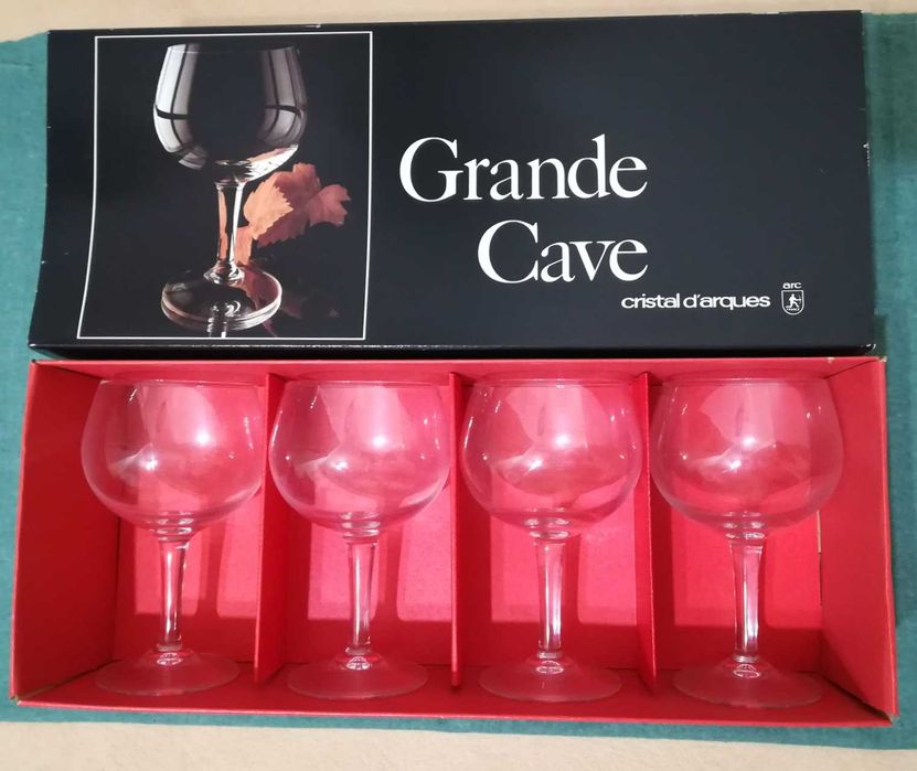 8 Cálices grandes de vinho tinto de Cristal d`Arques