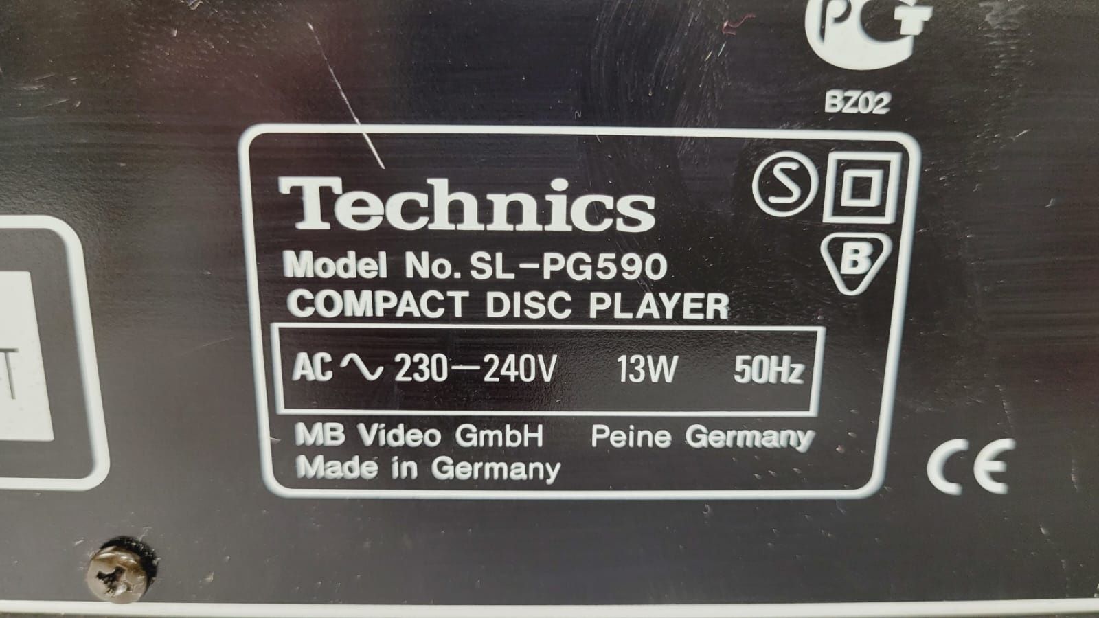 Odtwarzacz Technics SL pg 590 cd płyt sprawny Dobór audio