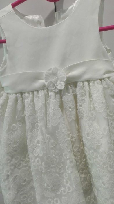 sukienka 2-3 latka haftowana elegancka chrzciny,urodziny, wesele