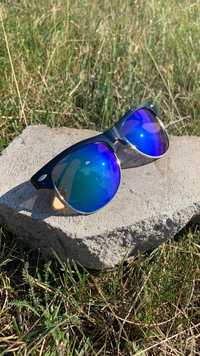 Okulary Przeciwsłoneczne niebieskie modne funkcjonalne, wysoka jakość,