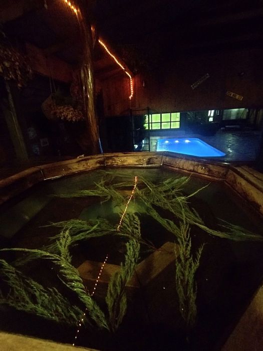 Баня и чан на дровах